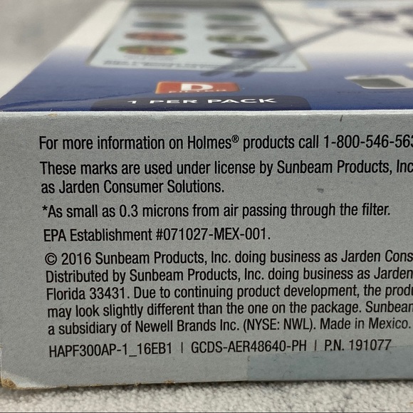 Holmes Air Purifier D Filter Tru Hepa Allergen Remover - also Fits Bionaire - Picture 10 of 11